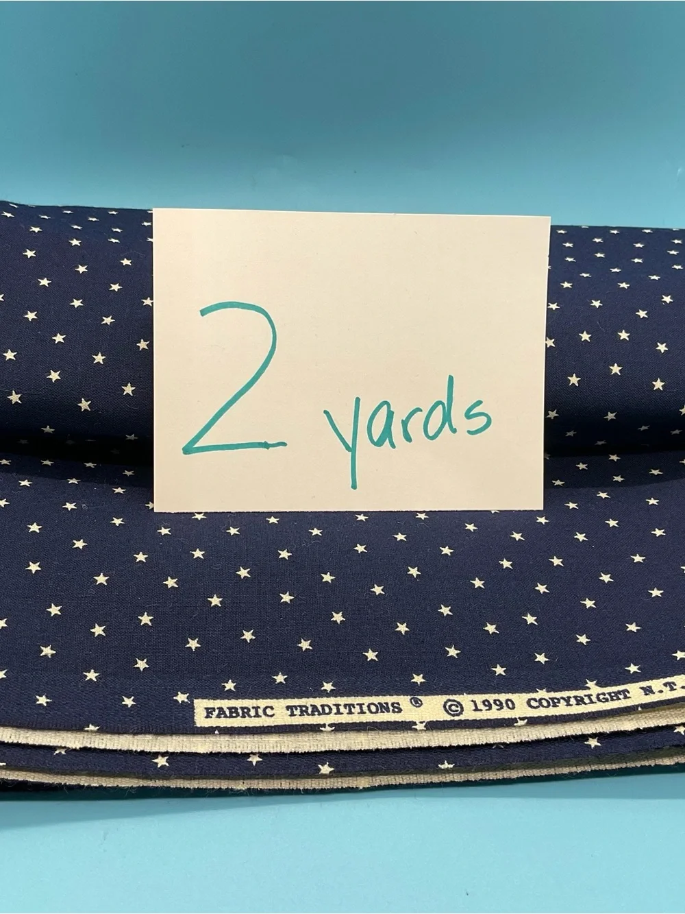 Fabric Traditions 100% Cotton Quilting Star Fabric Bundle 2 Yds Each Red + Blue